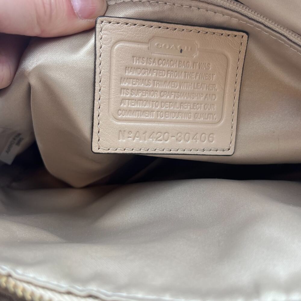 Coach Madison Georgie Op Art Convertible Satchel Hand Shoulder Crossbody Bag - Picture 6 of 9